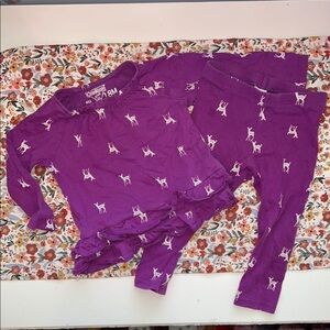 OshKosh B'gosh Purple Pajama Set Soft Knit Matching Set